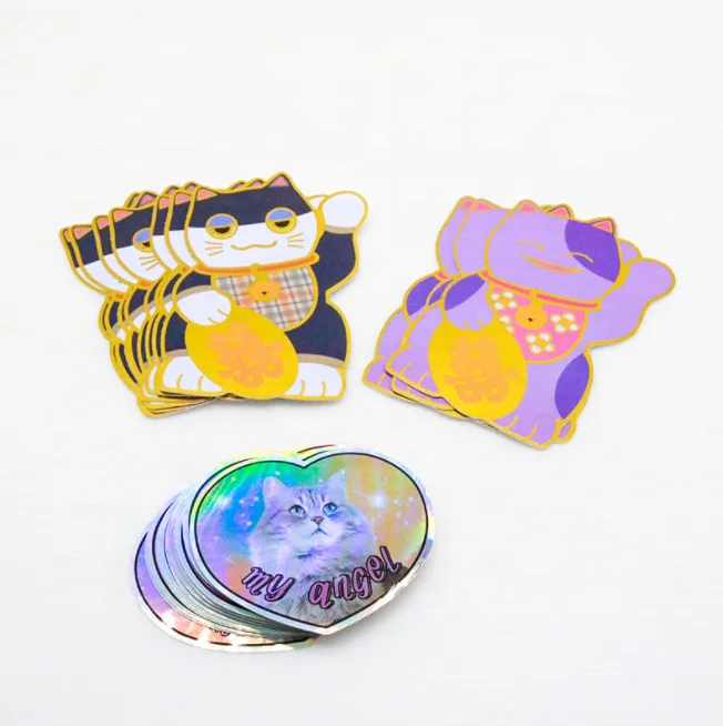 Custom Printing Die Cut PVC Vinyl Decoration Decal Adhesive Logo Sticker