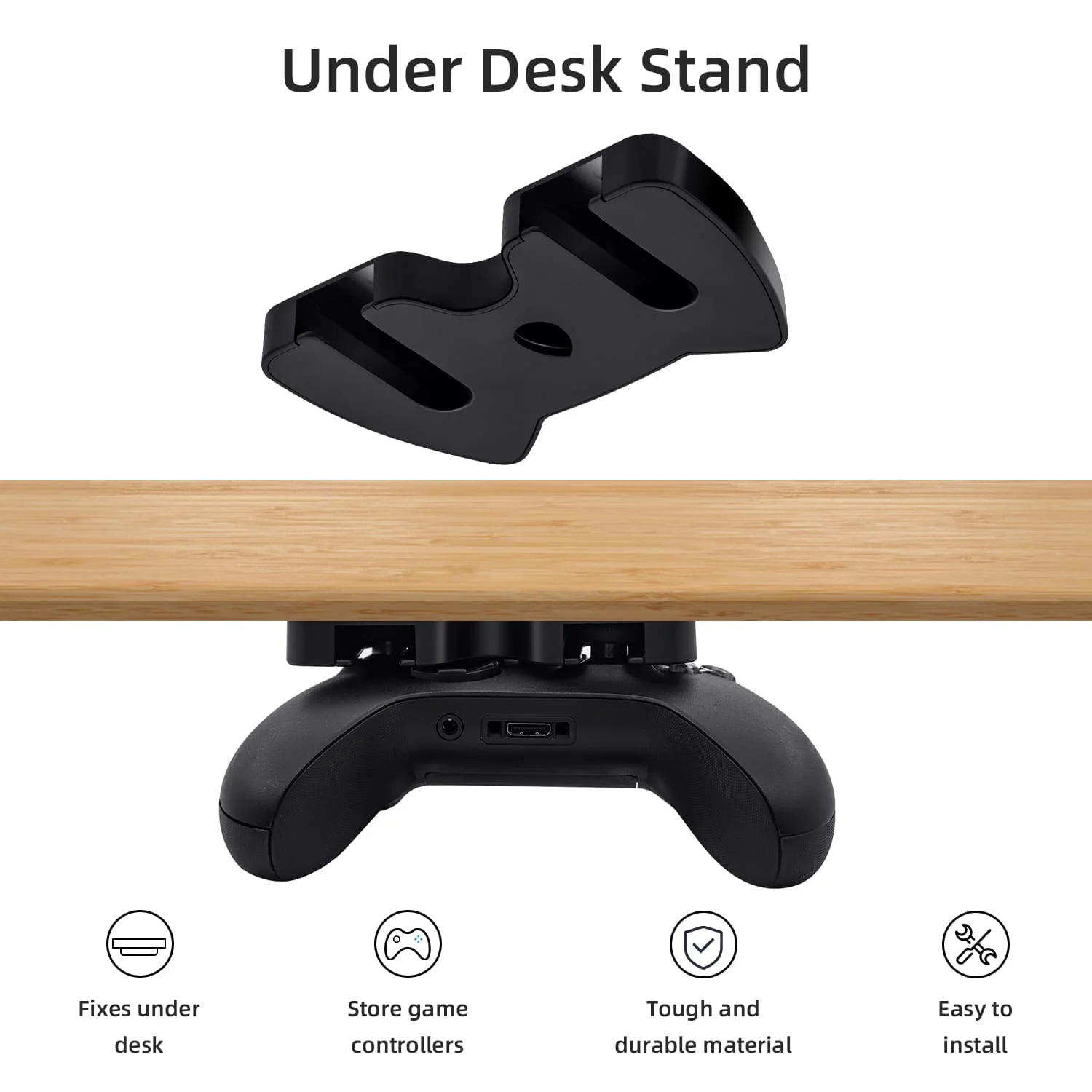 Under Desk Stand for Xbox Series S/X controller holder storage for Xbox elite 1 Gamepad Bracket Stand under table for Switch Pro