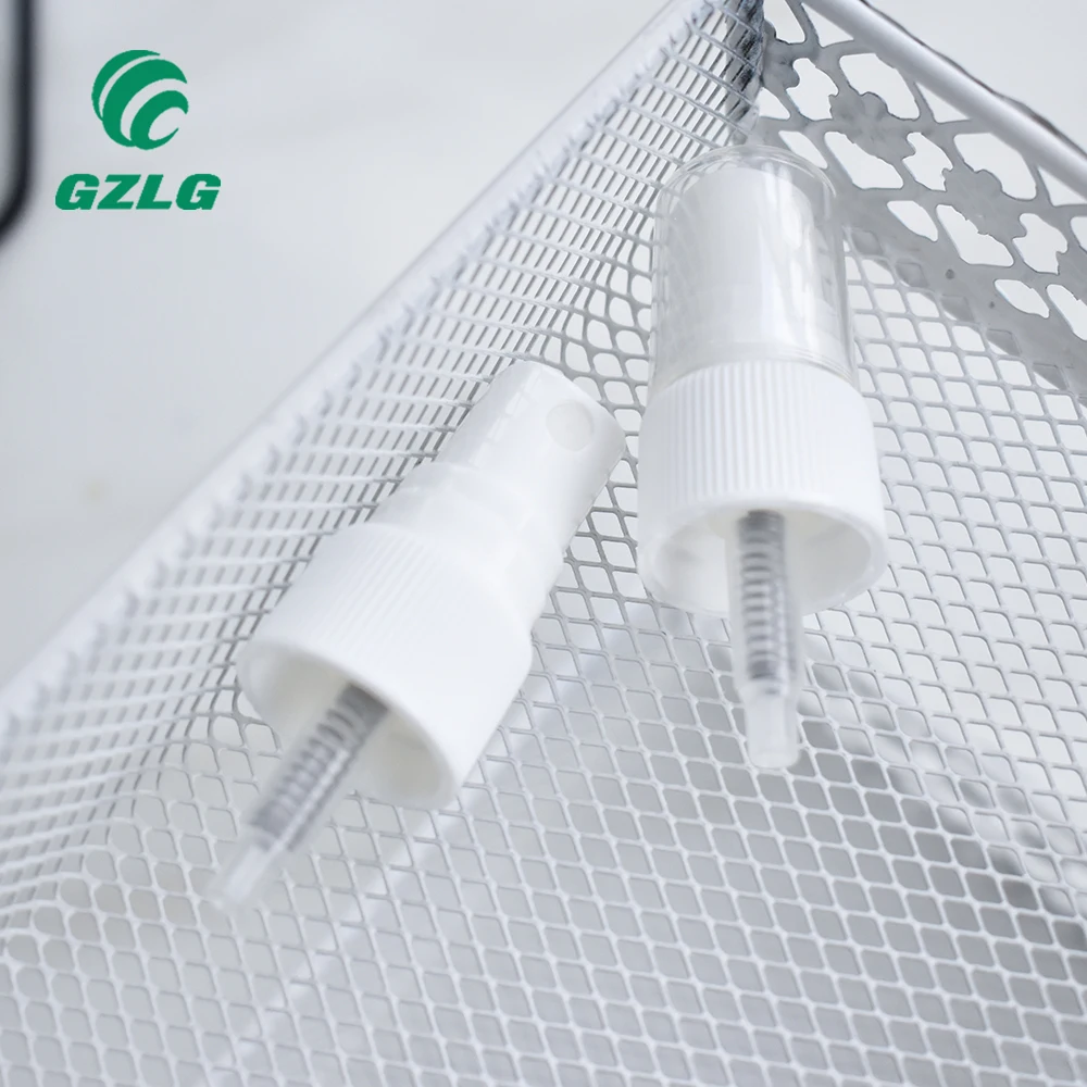 Smooth bottle cap white body cream color 18-410/ 20-410 / 24-410 24mm fine mist spray pump