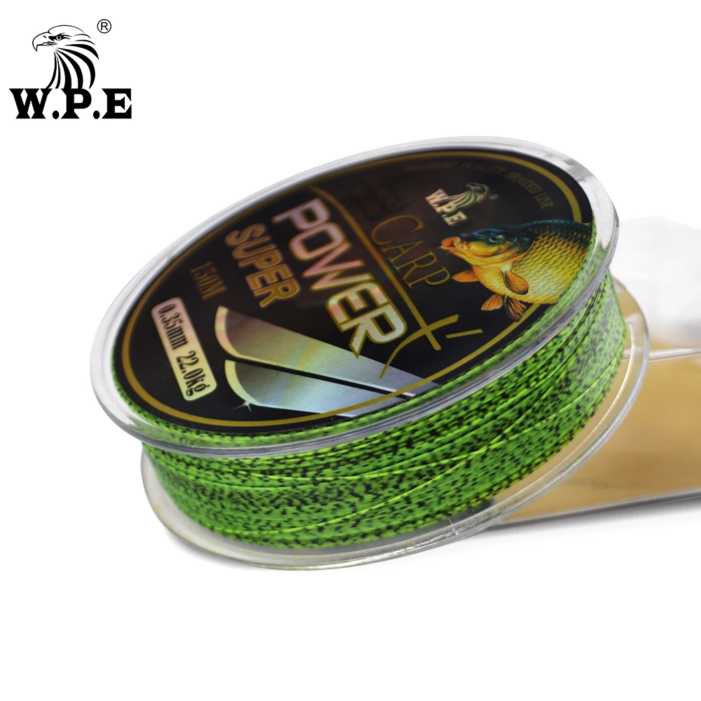 W.P.E Customized Brand Super Power 0.2mm-0.60mm Fluorocarbon Coating Fishing Line 10-41KG Fast Sinking Line Carp fishing Line