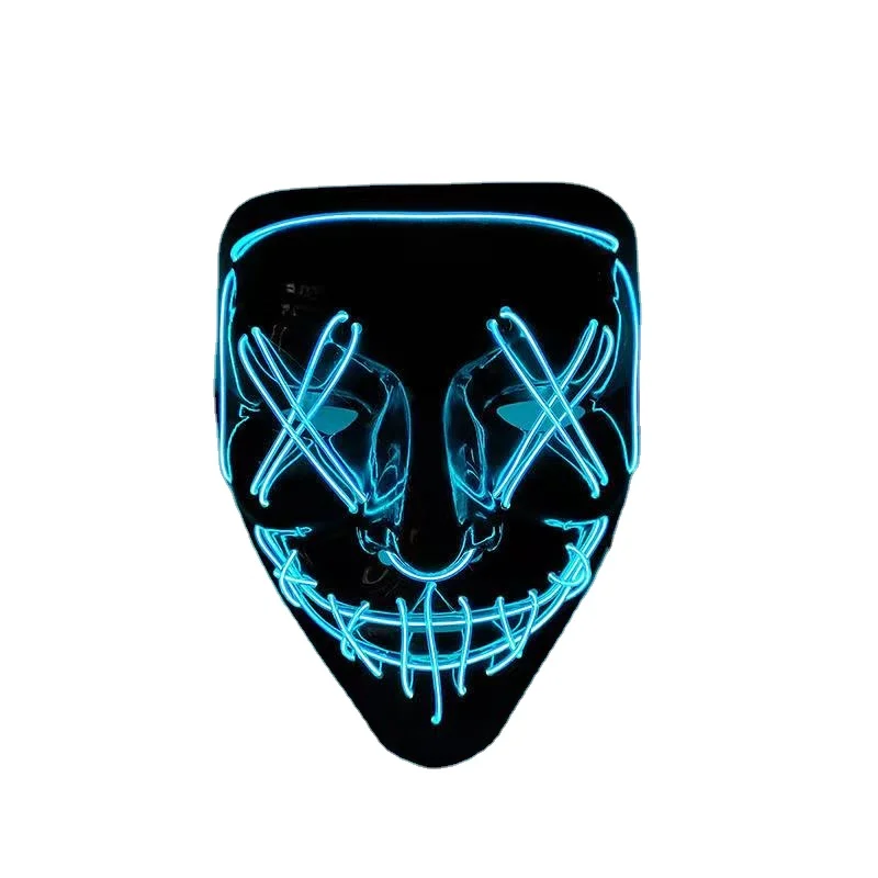 Were Wolf Smile вечерние Rave светодио дный светильник вверх лицо светится в Dork клоун накидка и Хэллоуин 2021