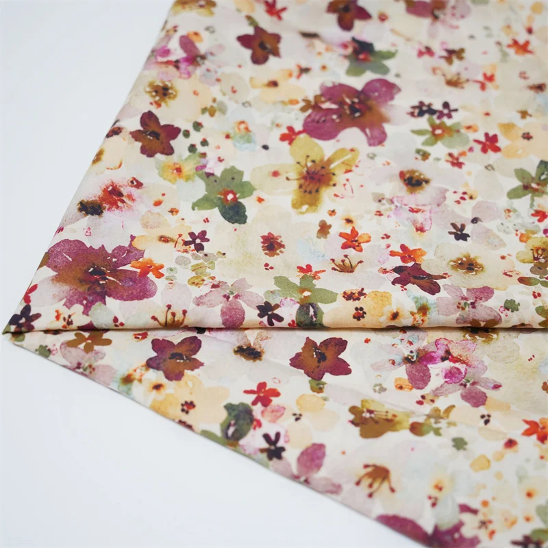 High quality new designs custom digital printing tencel lyocell fabric woven for dresses and t-shirts