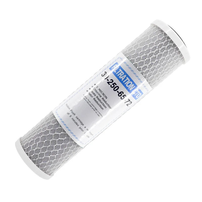 По индивидуальному заказу, и он имеет высокую эффективность 10 микрон активированный уголь из кокосовой скорлупы карбоновый фильтр-картридж питьевой воды фильтр для очистки воды