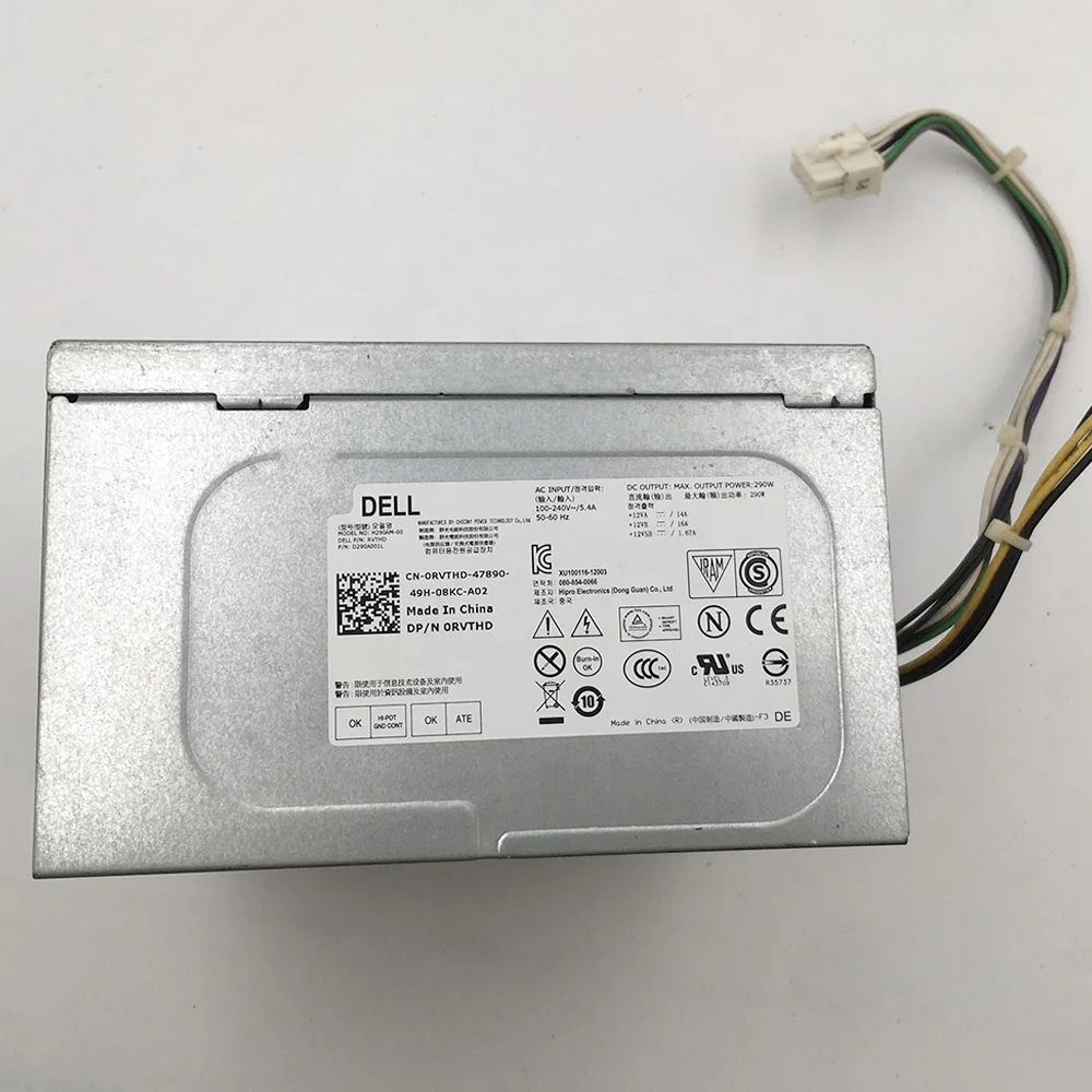 Для DELL T1700 3020 7020 9020 MT источник питания H290AM-00 0RVTHD N0KPM P2W4R HYV3H 290W идеальный тест перед