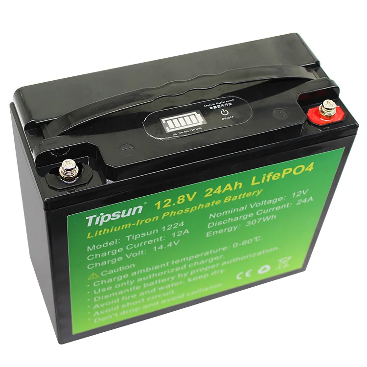Tipsun high quality  Lifepo4 12v 12.8v 24ah 30ah 36ah 50ah 100ah 150ah 200ah rechargeable lithium-ion phosphate battery