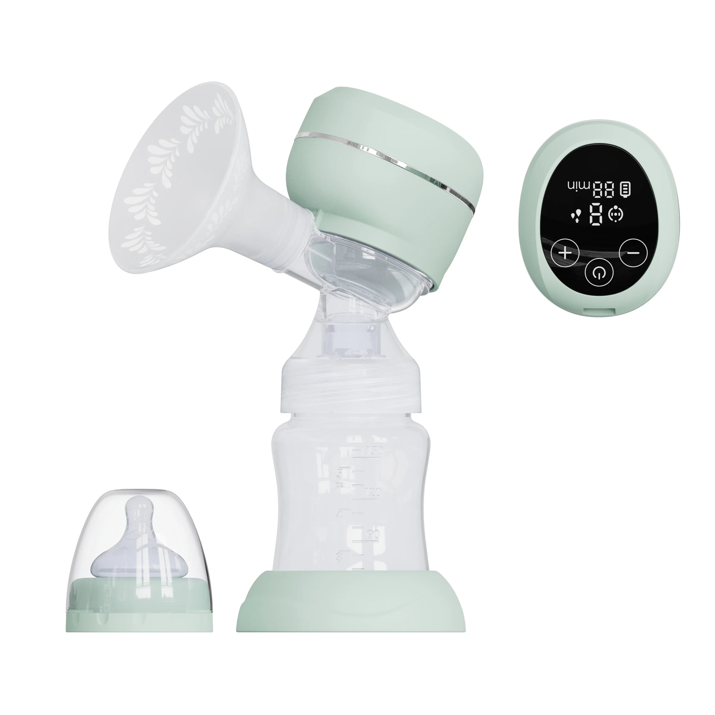 Hot Sales Electric Portable Breast Pump Integrated Rechargeable Portable Breastfeeding Milk Pump Fully Silicone Shield