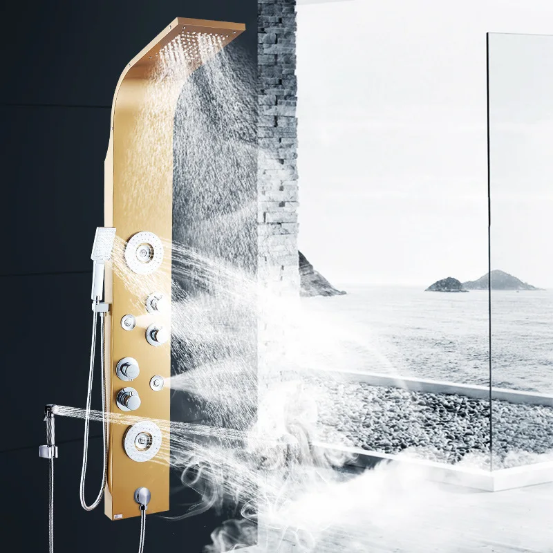 Shower panel factory price shower set bathroom wholesale commercial multifunctional modern bathroom shower