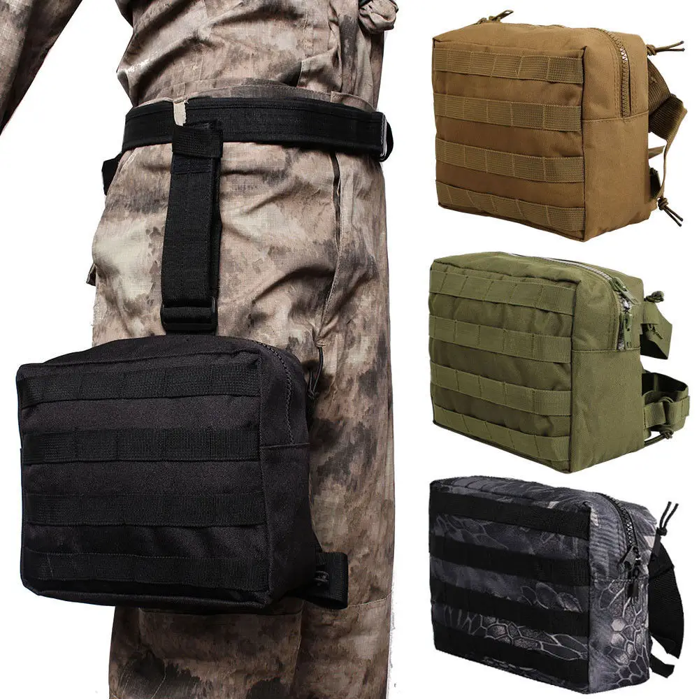 Tactical First Aid Pouch Thigh Leg Bag Medical EMT Emergency EDC Rip-Away Package Aid Pouches Multifunctional Waist Bags
