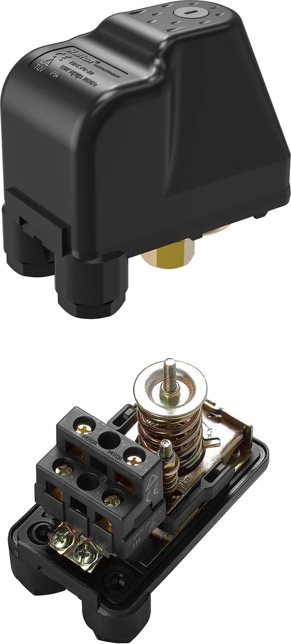 Mechanical switch water pressure controller for pumps