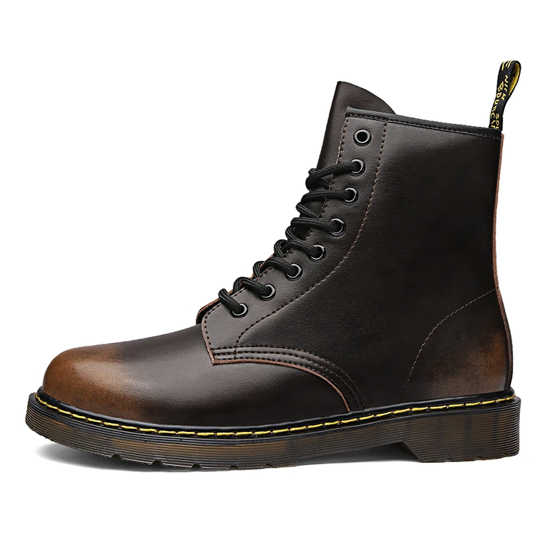 Cheap  Factory Price Fashion Design Winter Men Boots Leather Casual Boots