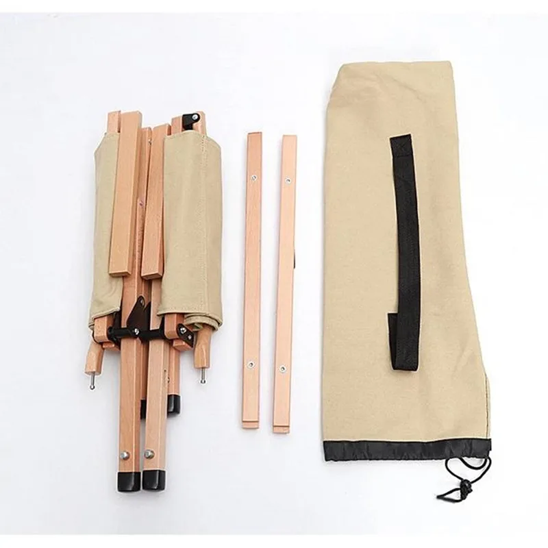 Outdoor Furniture Detachable Camping Chair Portable Beech Folding Camping Wooden Canvas Kermit Chair for Beach Fishing Picnic