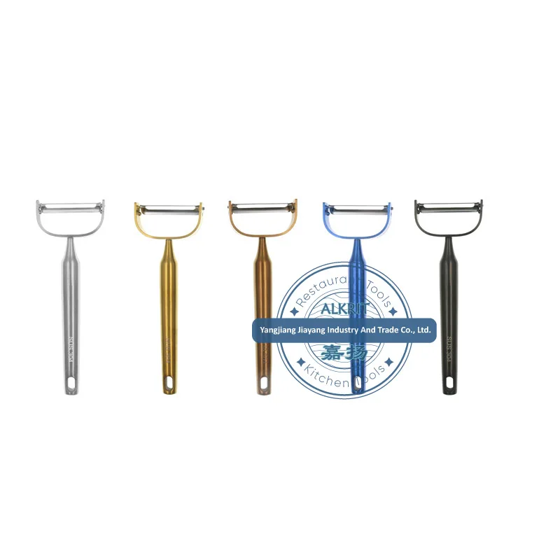 (ALGP-PS101) colorful steel vegetable and fruit peeler Potato green cucumber peeler
