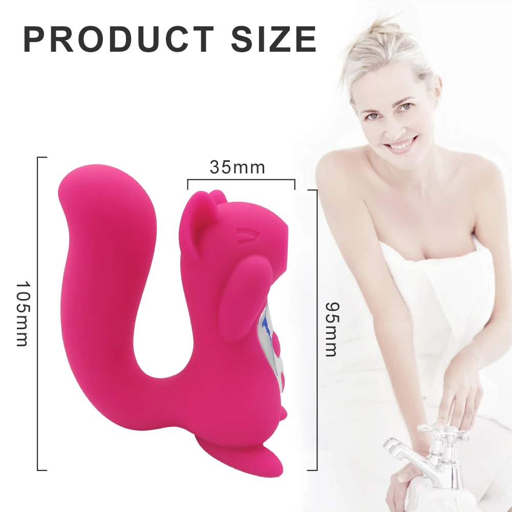 
In Stock Amazon Hot Sale Shapped Clit Sucking Squirrel Sex Toy Vibrator For Women Adult Silicone Clitoris Stimulator 