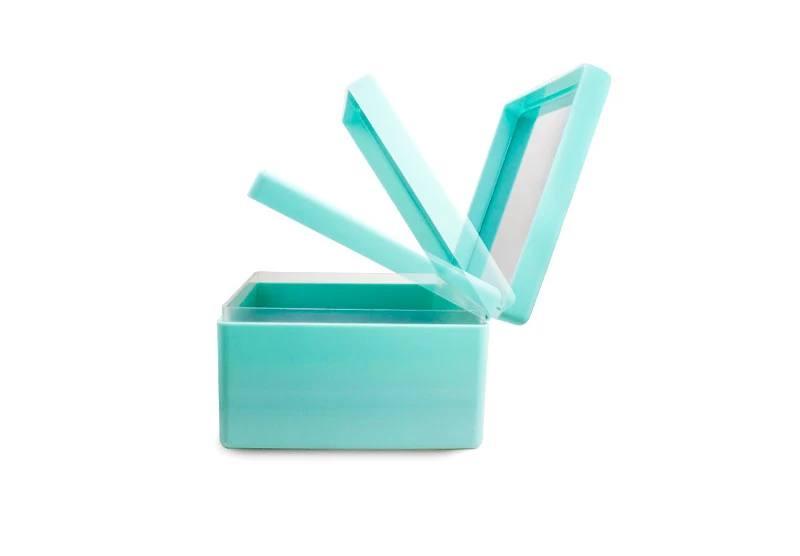 Newly designed hot-selling color cosmetics large storage box with mirror storage contact lens case cosmetics