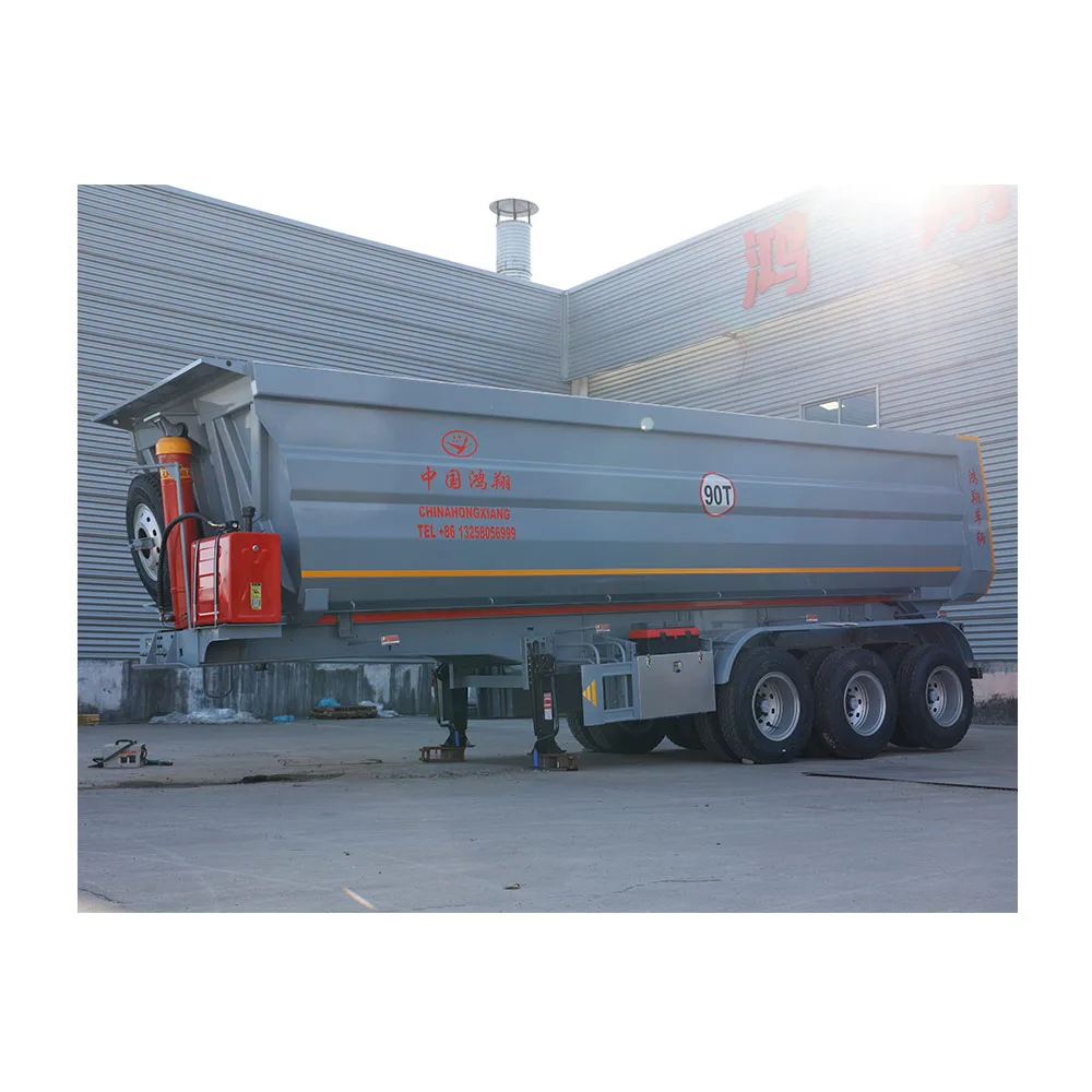 best quality hot sale low transportation costs 13t axle suspension system semi trailer dump truck price