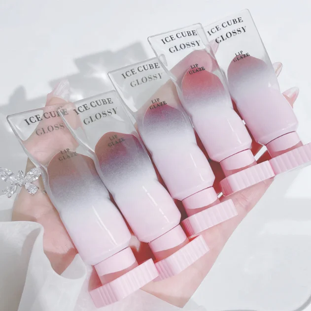 6 colors Clear Shiny Vegan Lipgloss Private Label Luxury Lip Gloss