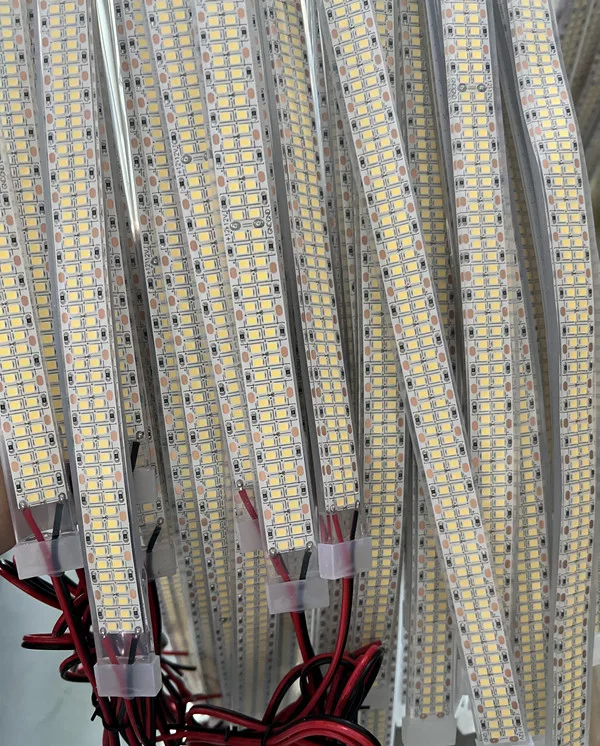 Super bright white DC12V smd2835 high intensity waterproof  double row wheel light strips for trucks