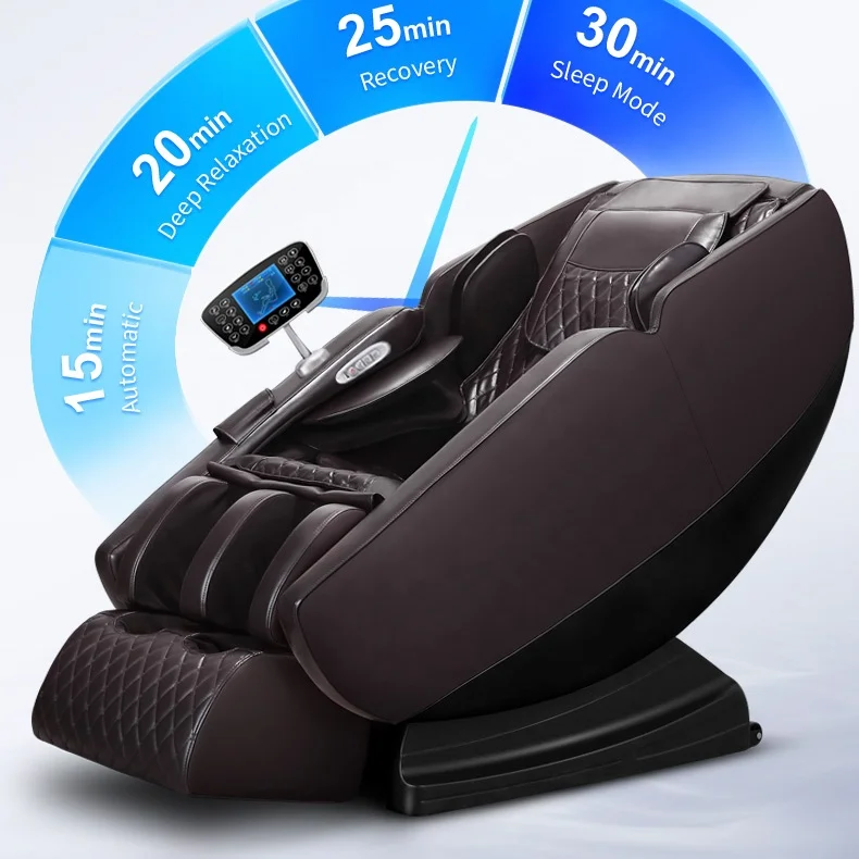 Fuan Leercon 2022 Auto Scan SL Track Jade Roller Manipulator Thai Stretching Space Saving Zero Gravity Full Body Massage Chair