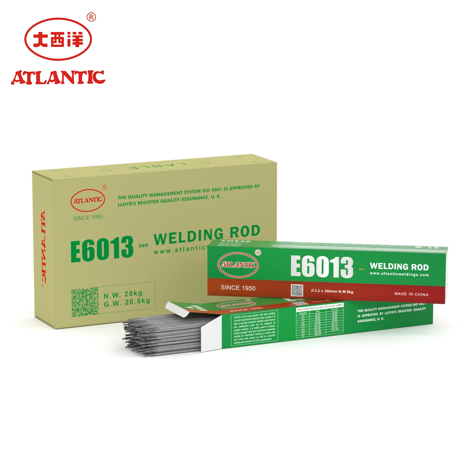 ATLANTIC OEM OBM ODM Welding Consumables Rutile E6013 Copper Brazing Alloy Aluminum Welding Rods