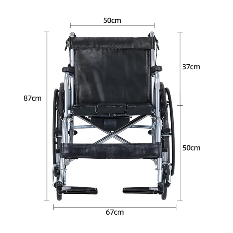 Excellent Price Light Weight Manual Wheelchairdisabled People Commode Rehabilitation Wheelchairs