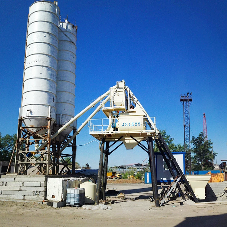 Fully Automatic HZS 25m3/h Small Portable Concrete Mixing Plant Ready Mix Mobile Concrete Batching Plant