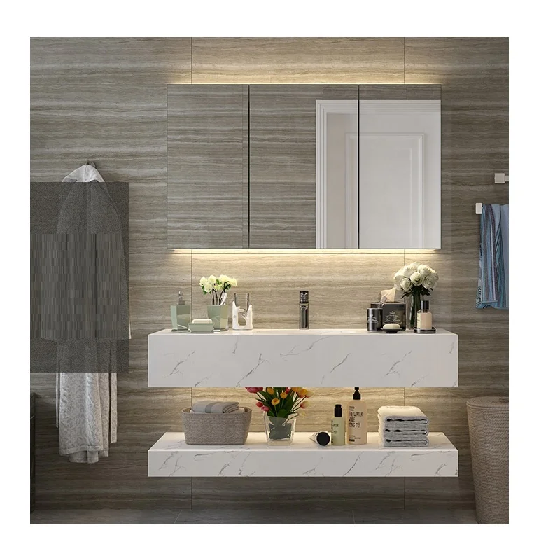 Italy modern design acrylic hotel vanity for bathroom