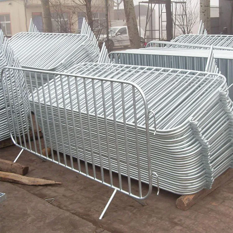 Competitive Price Portable Traffic Road Barriers Safety Metal Steel Pedestrian Crowd Control Barricade