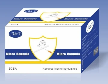 Hot Sale 25 Gauge Dermal Filler Nano Micro Cannula Fine Micro Canula needle 25g 50mm