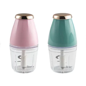 Household electric food processor vegetable chopper meat grinder 0.5L glass bowl