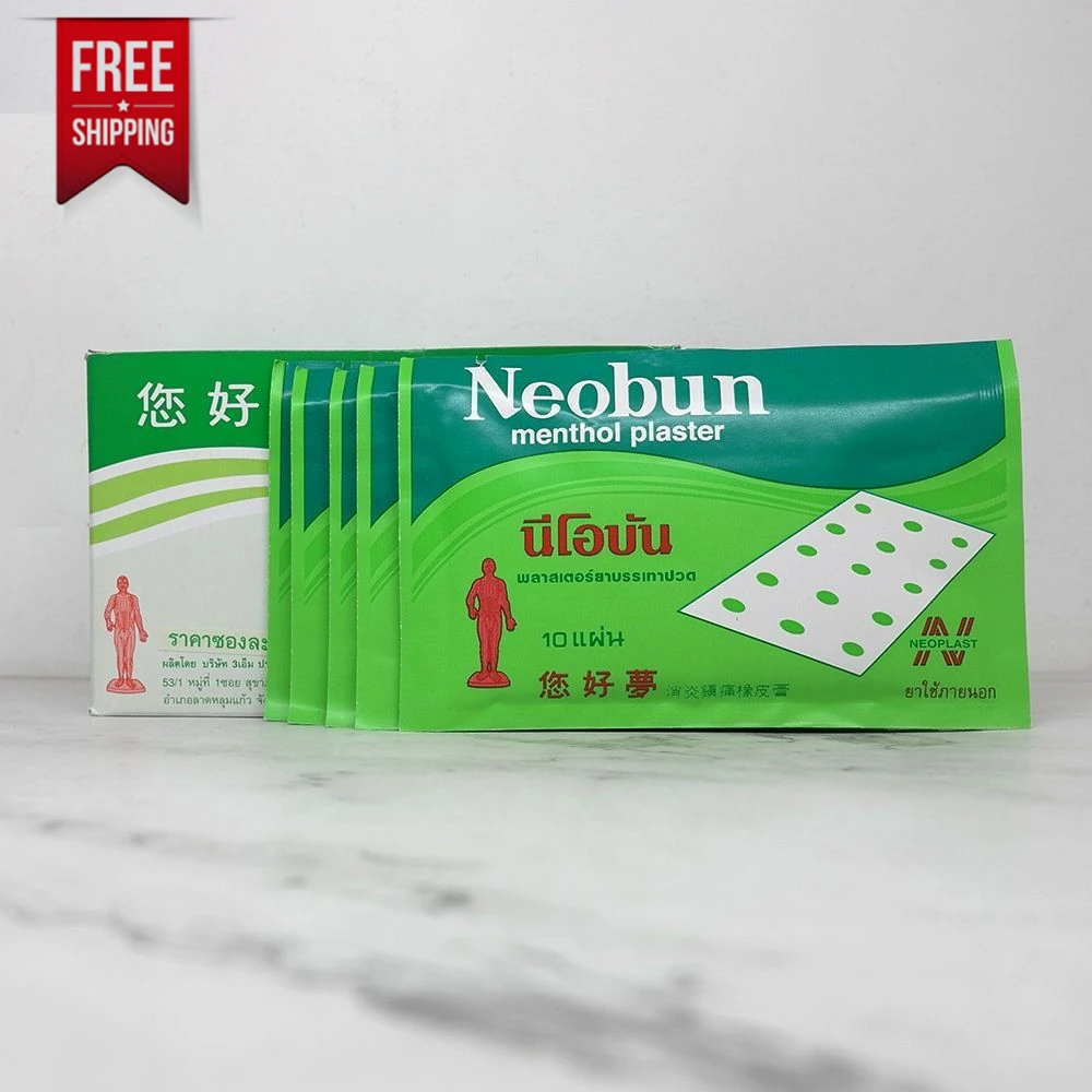 Free shipping hot sale mentopas menthol Plaster 10pcs/bag methylsalicylate for Muscle Analgesic Alleviating Low Back Pain