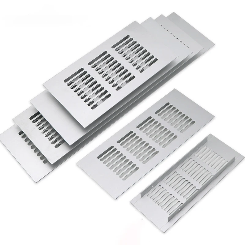 Cheap Price Modern Air Vent Covers for Bathroom Wardrobe Grille Ventilation Systems Aluminum Alloy Air Vent Covers Black