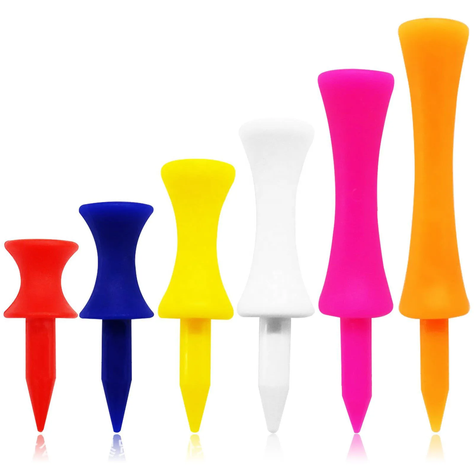 Free Sample Custom Logo Size Golf Tees Plastic Castle Tees
