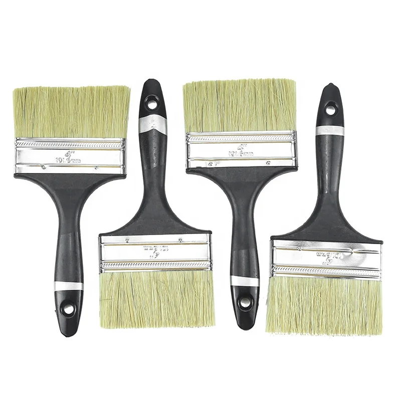 new style and cheap black and white bristle paint brush