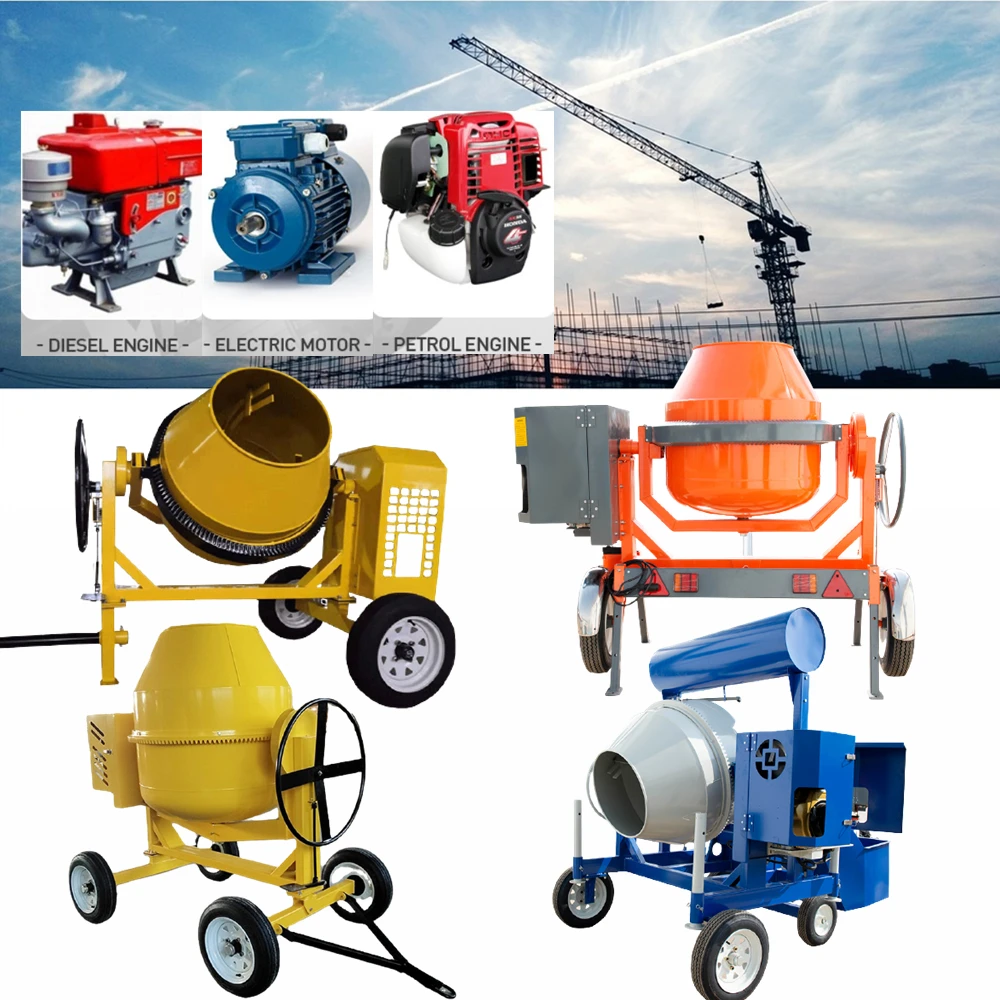 2022 New arrival mlangeur de bton JQ 250L cement mixer concrete 300l 6m3 concrete mixers truck mescladora de cemento manual