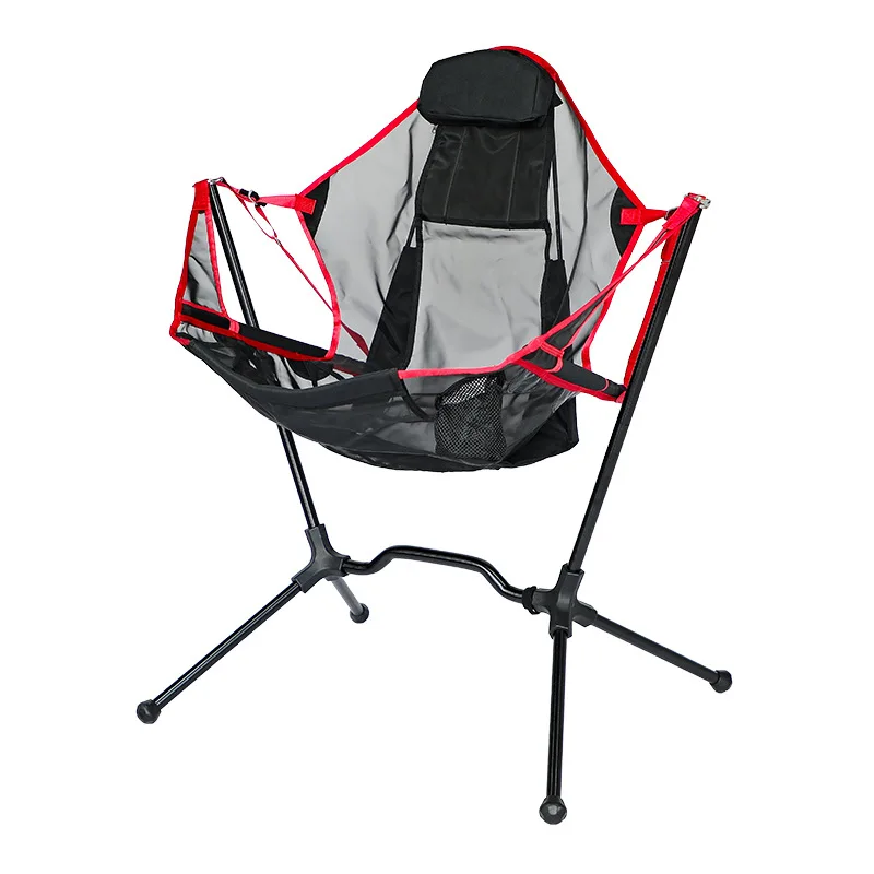 Portable Folding Hammock Camping chair Swinging Rocking Chair for Adults Lawn Beach Camp With Adjustable Back Support Carry bag