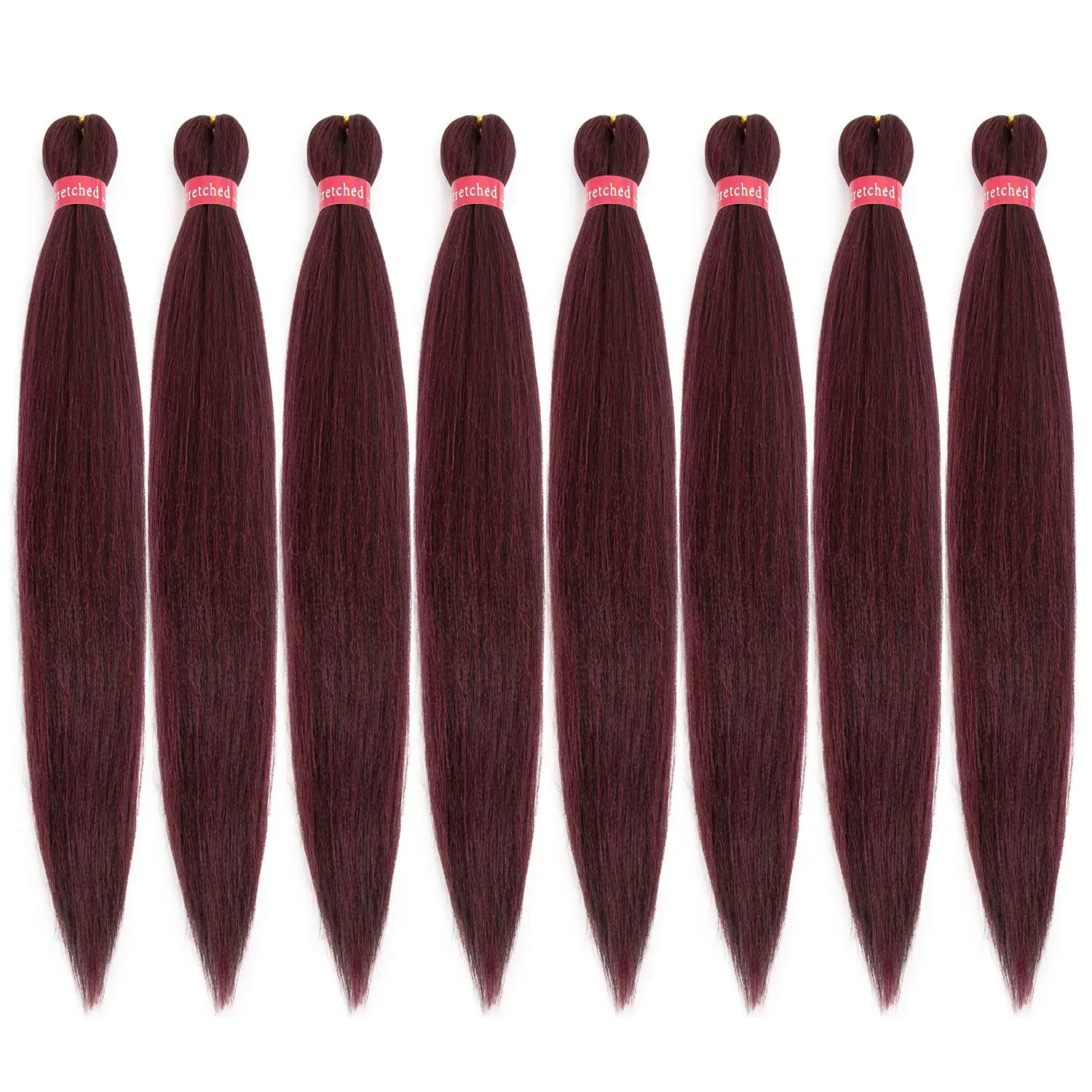 26 yaki high temperature quality ez prestretched ombre jumbo synthetic braiding hair extension