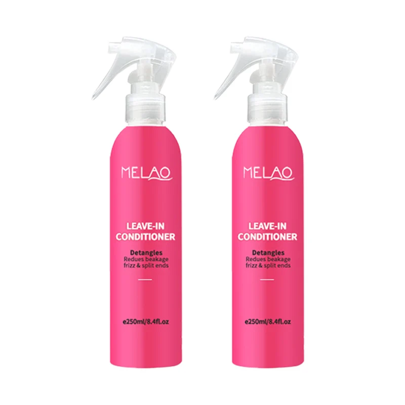 Deep Hair Growth and Breakage Coconut Oil Heat Protectant Spray Leave-In Conditioner For Fine Dry Damaged Curly Hair