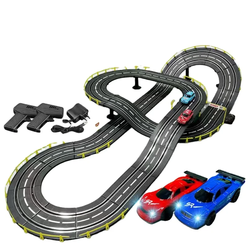 500 cm track Carritos de Juguete 1:43 electric machine racetrack toy set Jiada slot machine