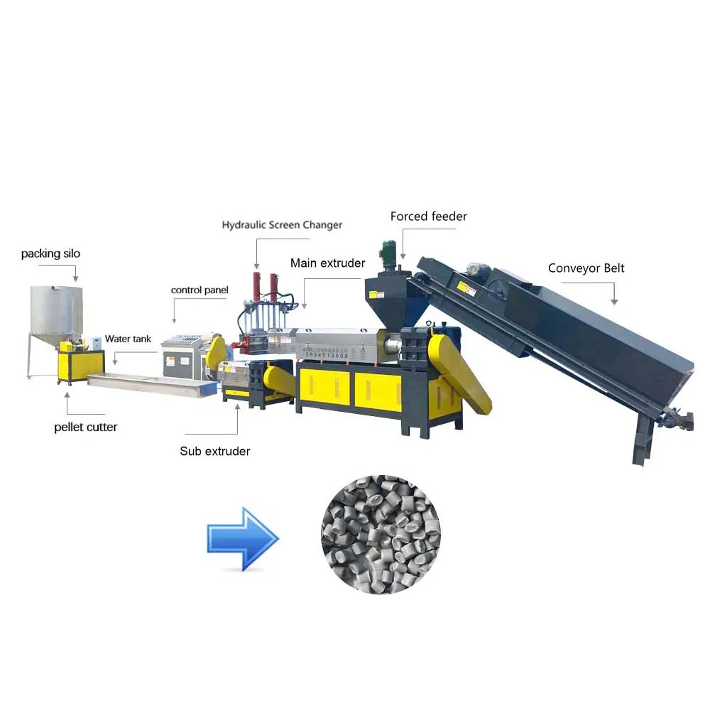Multi PVC hot cutting plastic pelletizing granulating machine manufacture plastic pelletizer squeezer  Granulator Machine