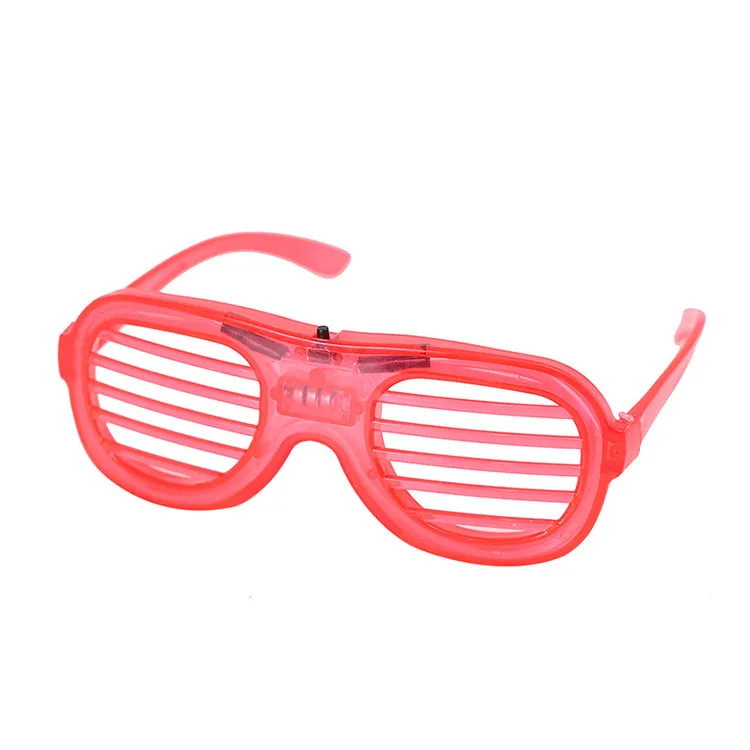 Multiple light up LED party shutter shades glasses