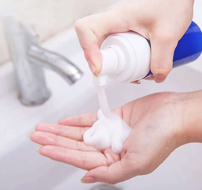 New foam mousse pump bottle frosted foaming soap dispenser pump 250 ml foam pump sprayer