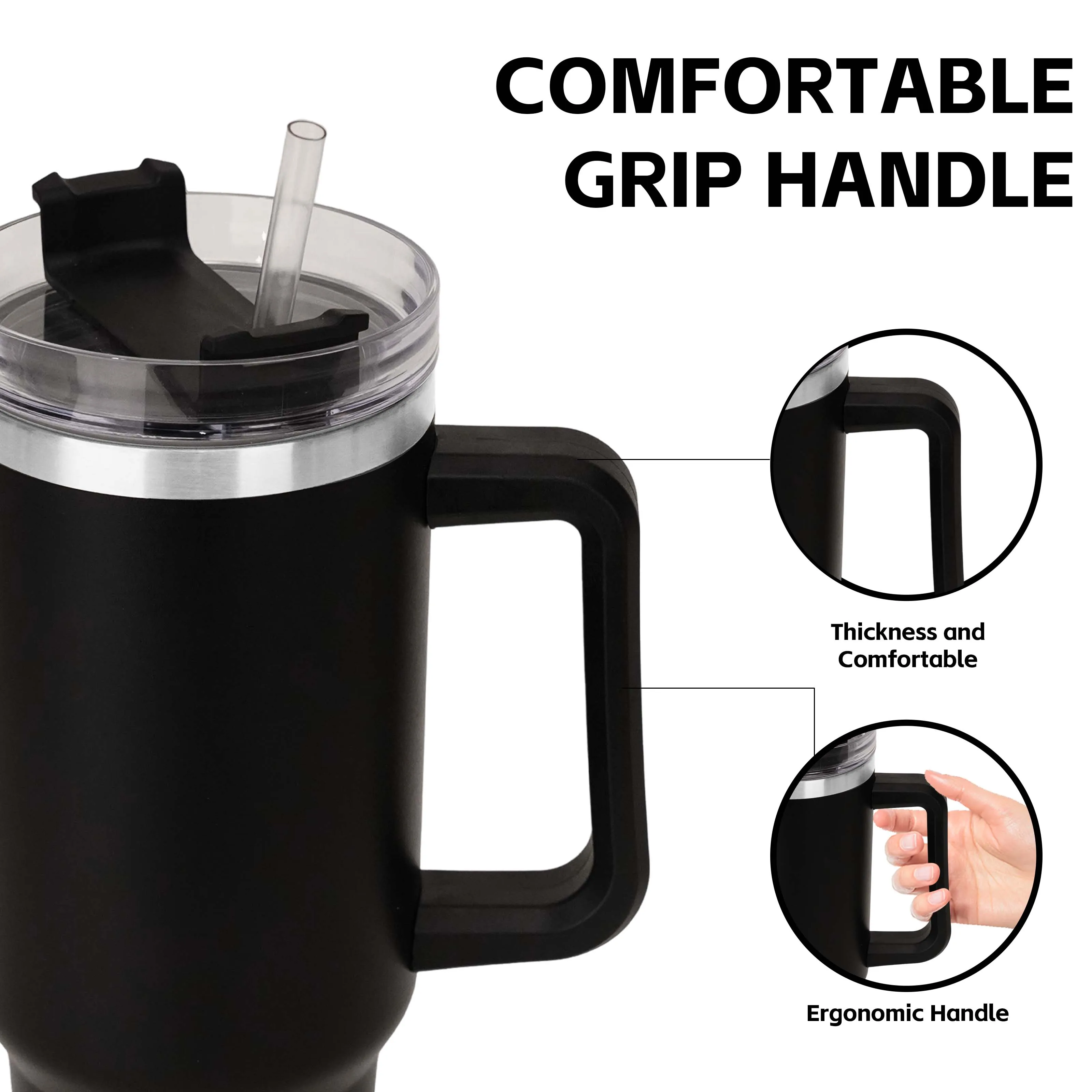 USA Hot Sale 40 oz Customized Logo Sublimation  Outdoor Travel Cup Blank Stainless Steel 40oz Coffee Mug