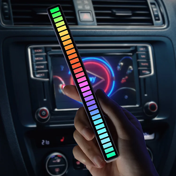 32 светодиода звукосниматель музыкальный ритм RGB Мечта изменение цвета беспроводная атмосферная комнатная лампа