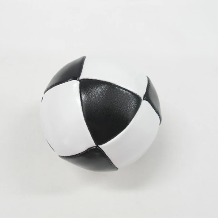 Factory Directly Custom logo PVC PU Leather Kids Soccer Ball Hacky Sack Footbag