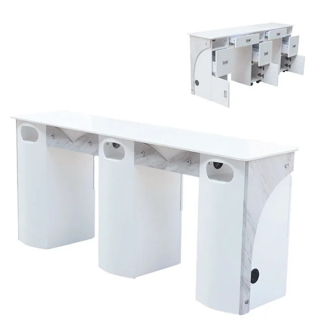 Commocial Salon furniture good quality nail desk manicure table with fan manicure table