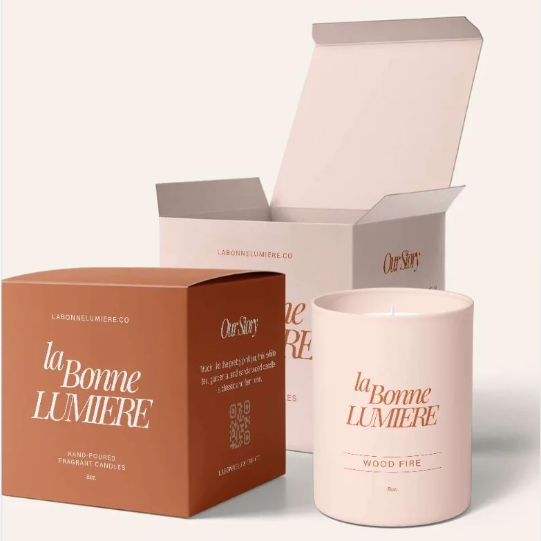 Professional printing logo custom paper box durable cardboard box candle gift boxes for candles jar cup bottle packaging