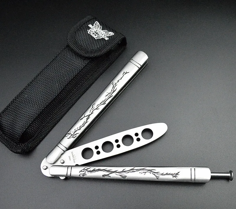 double dragon pattern Balisong butterfly Knife Trainer tool