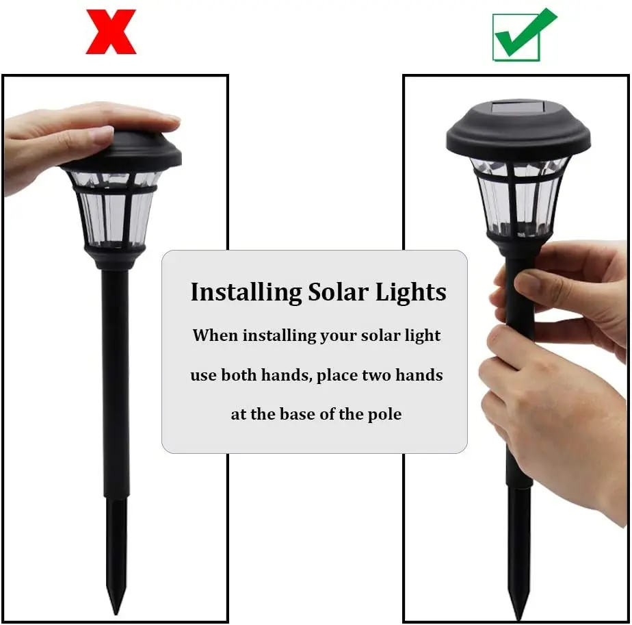 MAGGIFT 12 Pack Solar Pathway Lights Outdoor Garden for Patio Yard
