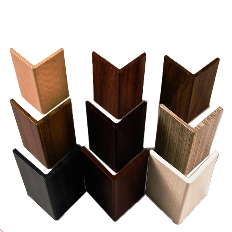High Quality wood grain color extruded aluminium profiles for furniture use
