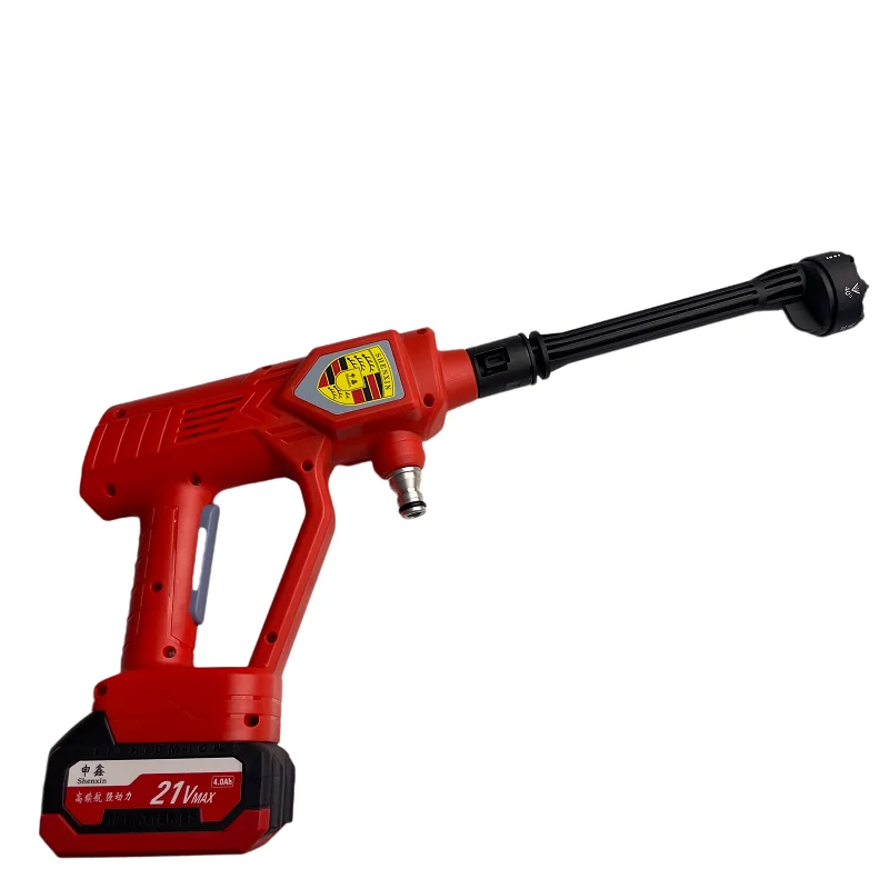 SENGXlN Car Washer High Pressure Portable Wash Gun 18v 21v Cordless Electric Cleaning Machine Lithium Battery Washer Spray Gun